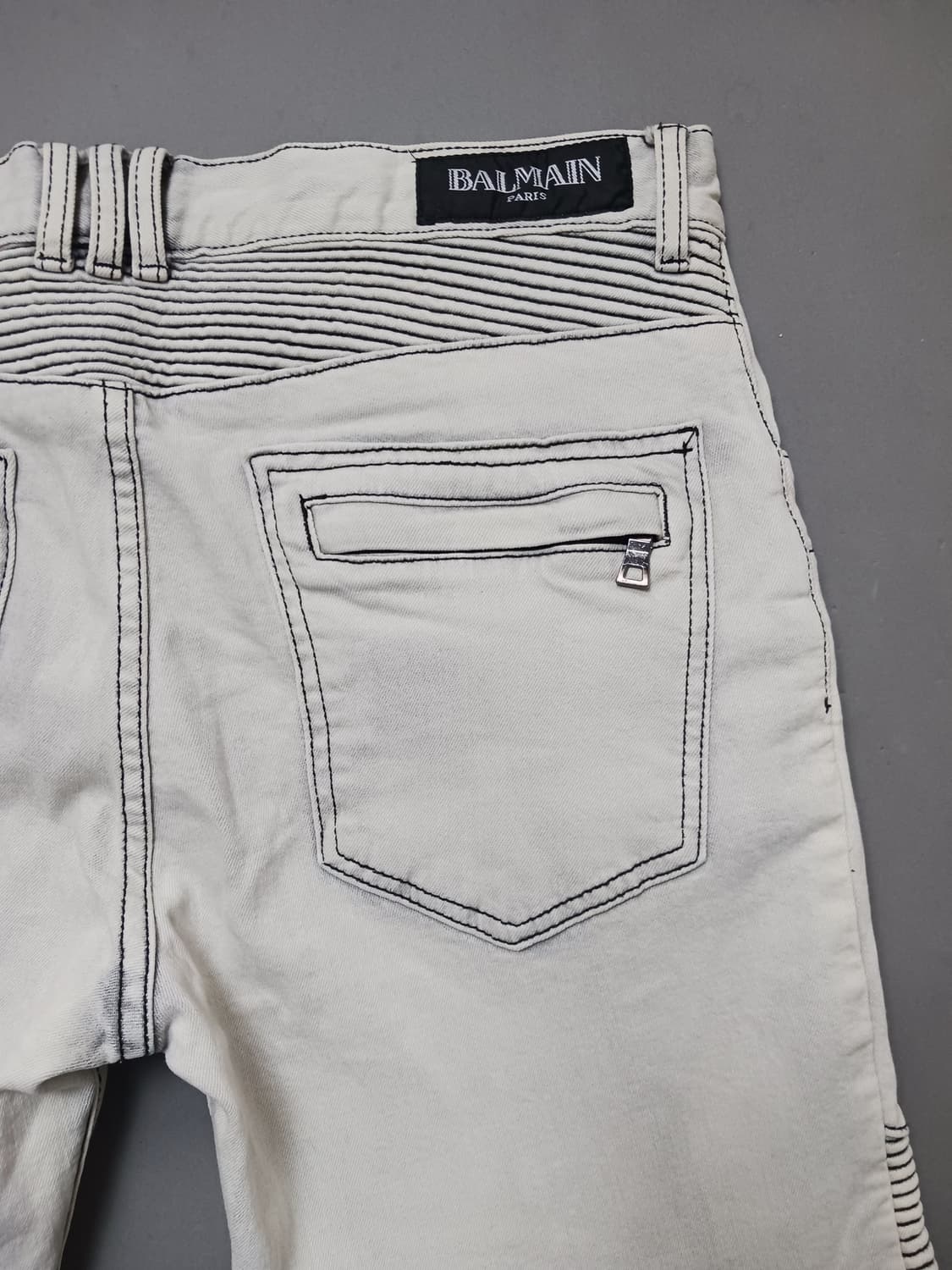 [36] 발망 아이스워싱 바이커진 청바지 상품이미지9