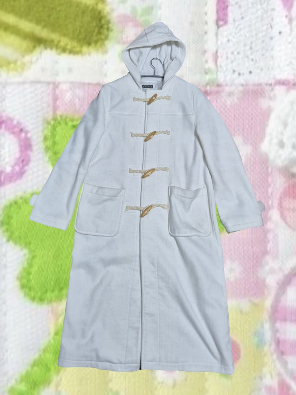 빈티지 모리걸 떡볶이 롱코트 쌩 화이트 달빛천사 삿포로 상품이미지1