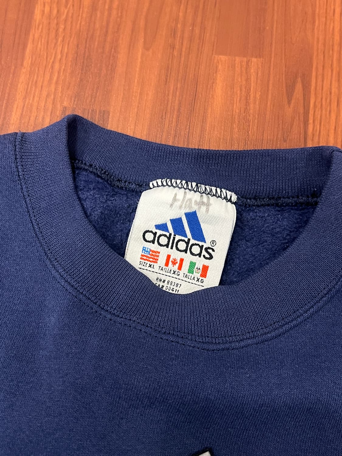 90s Adidas 아디다스 스펠아웃 스웻셔츠 (made in USA) 상품이미지8