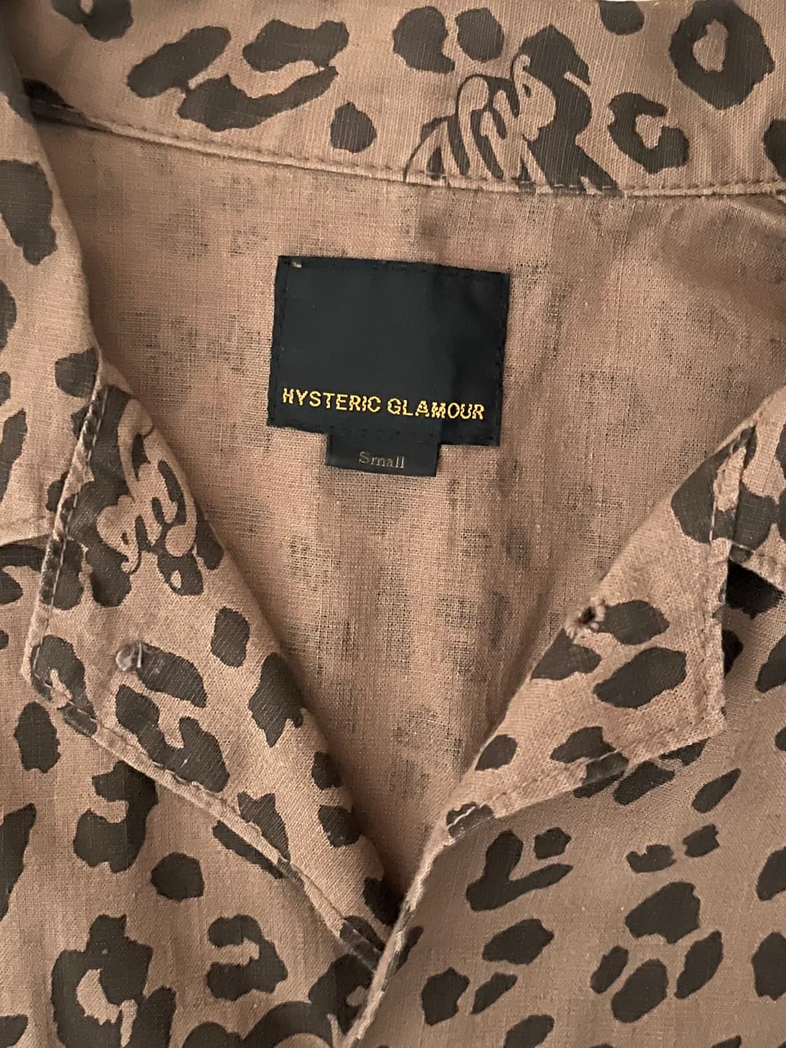 히스테릭글래머 호피 와펜 셔츠 S 상품이미지3