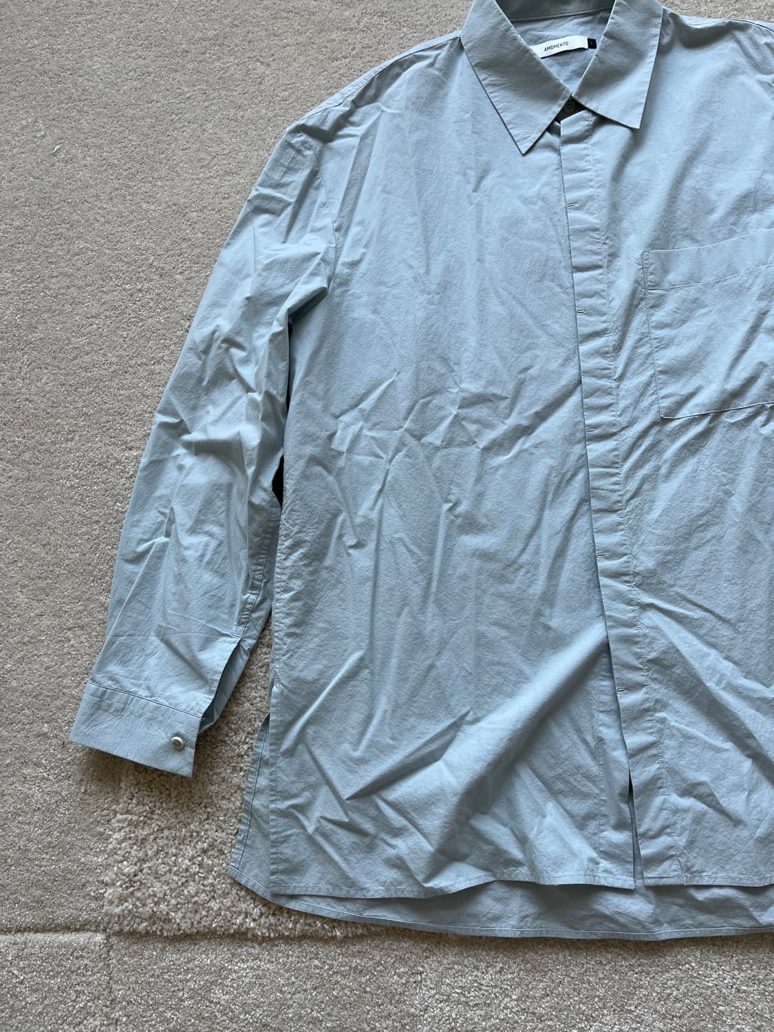 아모멘토 Seamless Shirt Light Blue (105) 상품이미지4