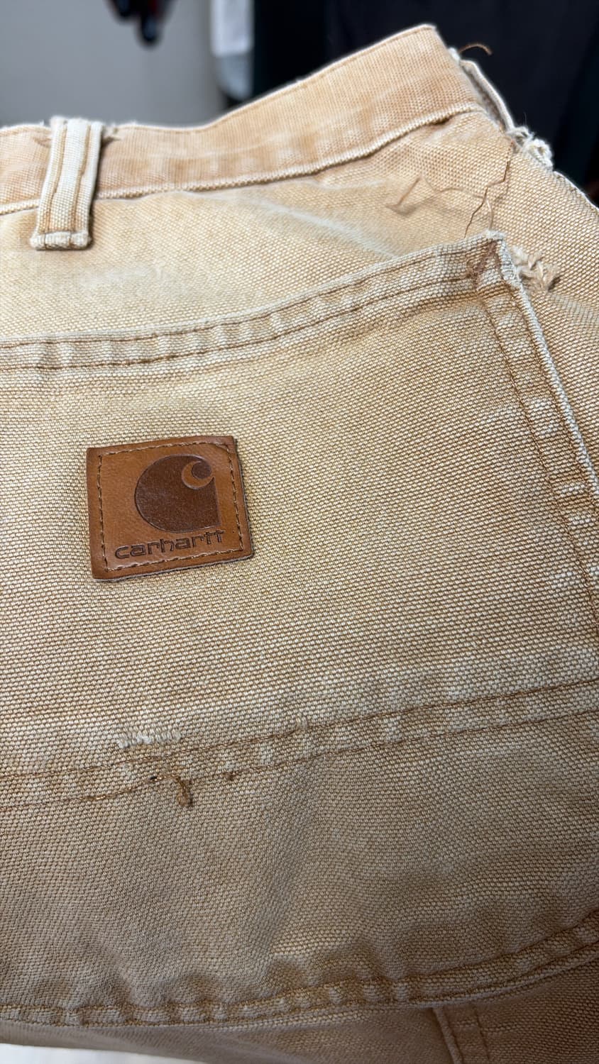 carhartt single knee pant brn 36x32 상품이미지4