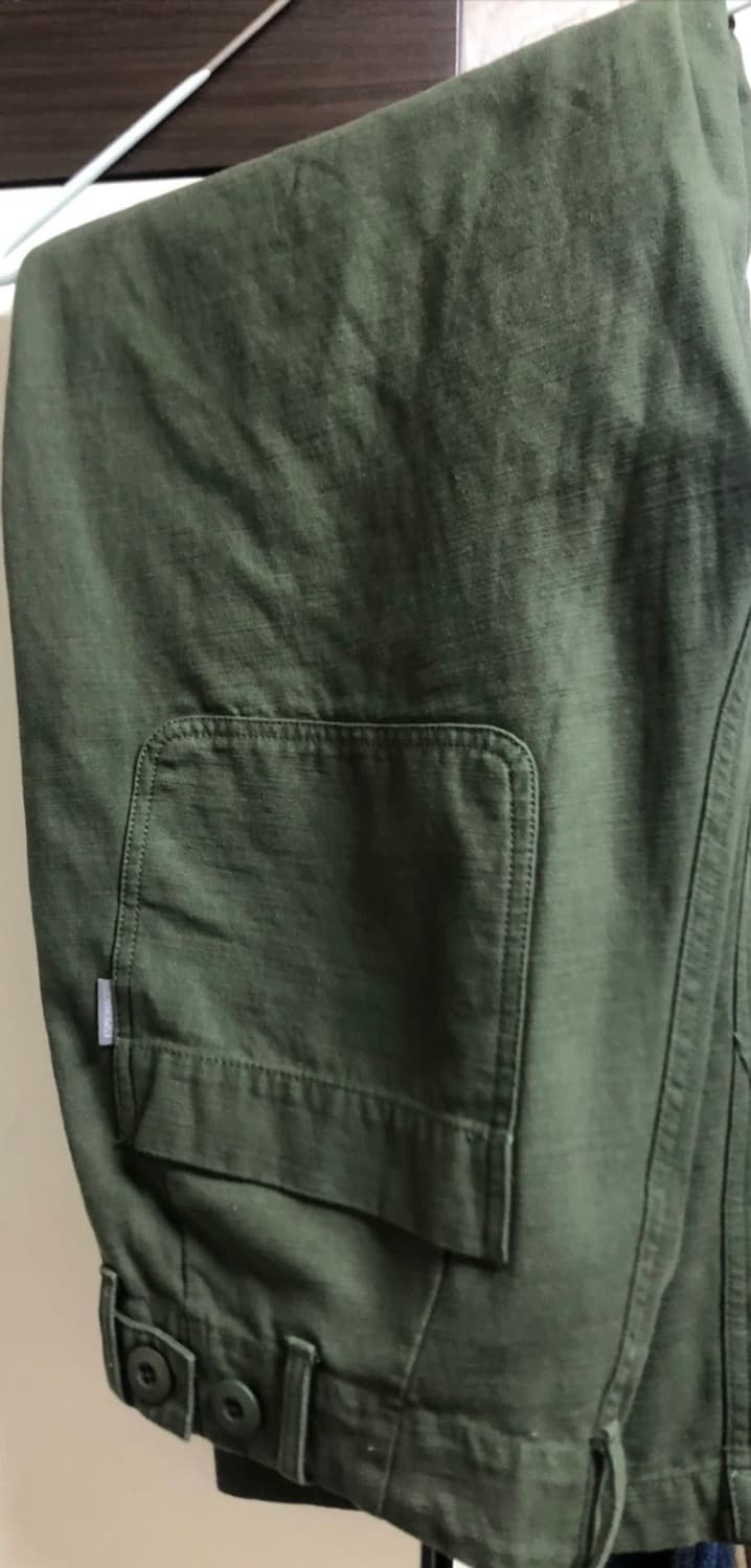 에스피오나지 Wide Baker Pants Olive 퍼티그 팬츠 상품이미지6