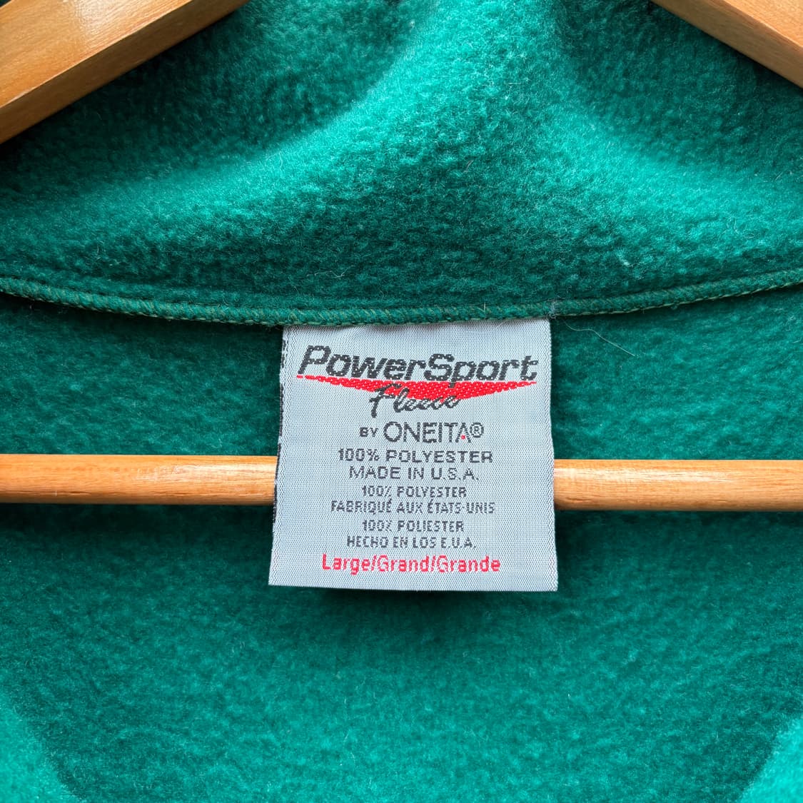 Oneita 90s 오네이타 made in usa 플리스 후리스 풀오버 상품이미지3