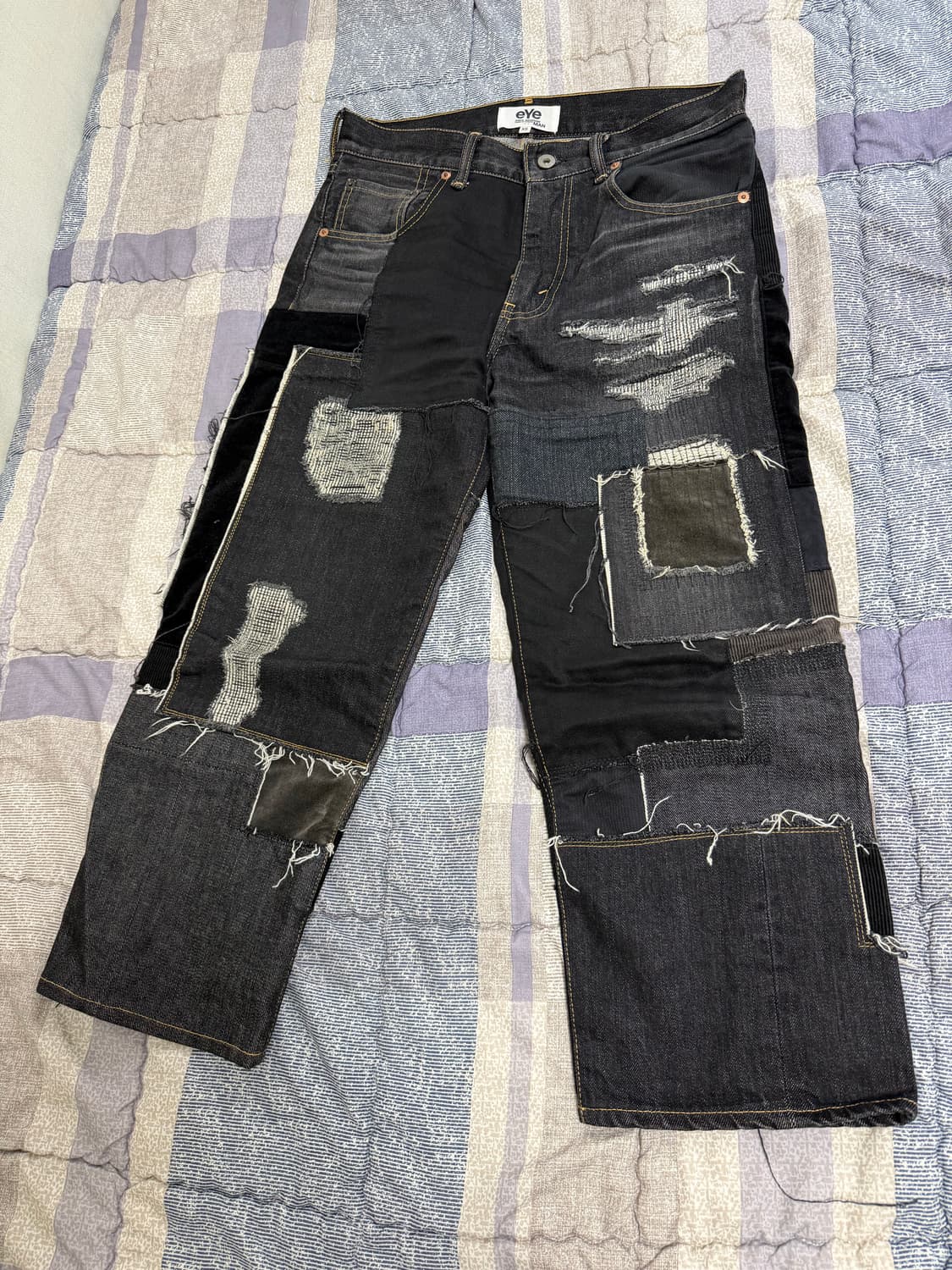 준야 와타나베 아이 패치워크 데님 판매합니다. (XS) 상품이미지1