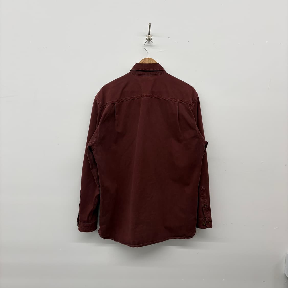 칼하트 버건디 긴팔 셔츠 남/L 상품이미지4