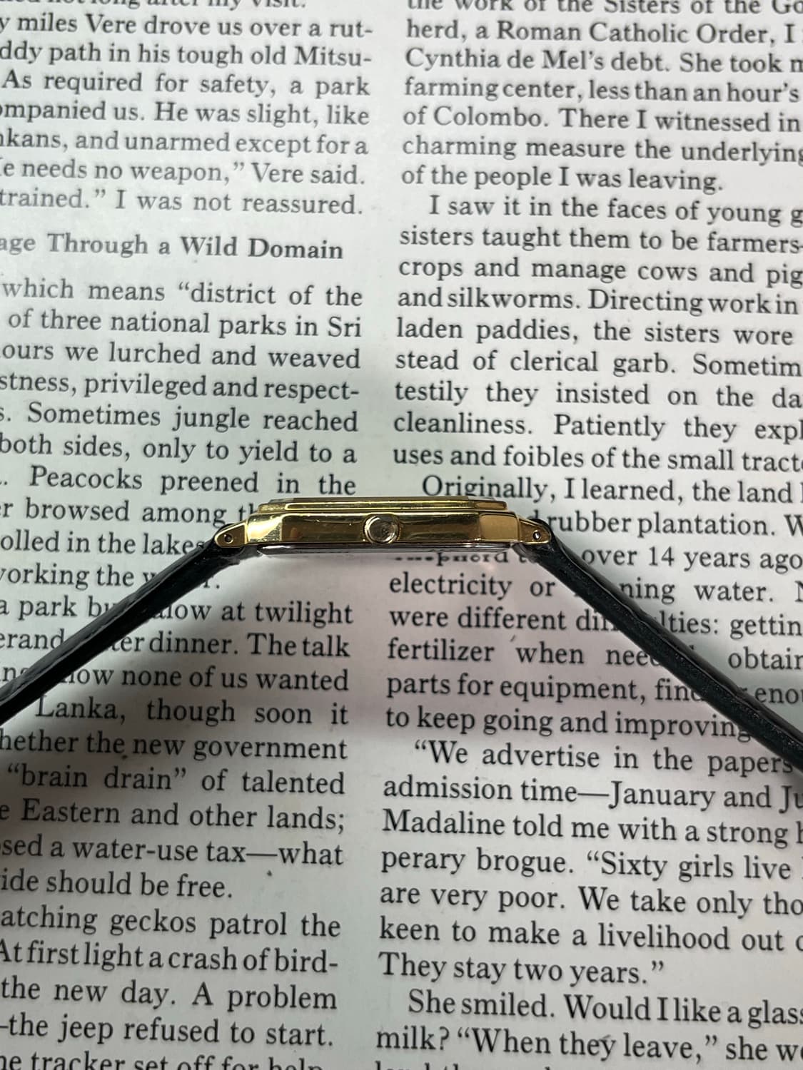 SEIKO 골드 탱크형 드레스 쿼츠 상품이미지5