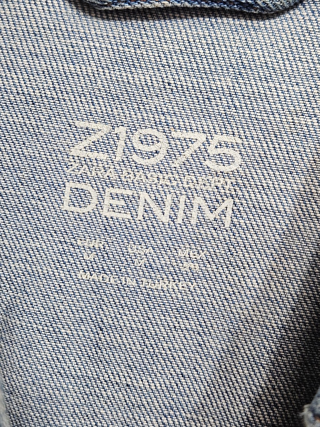 자라(ZARA) 데미지 워싱 청자켓  상품이미지3