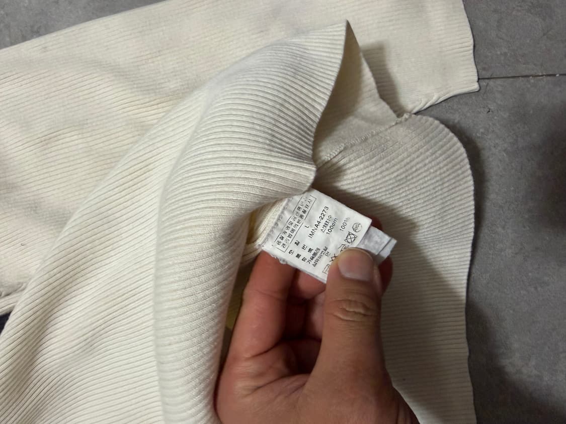 00s  두산 랄프로렌 폴로 진  빈티지 와플 코튼 니트   100 상품이미지5