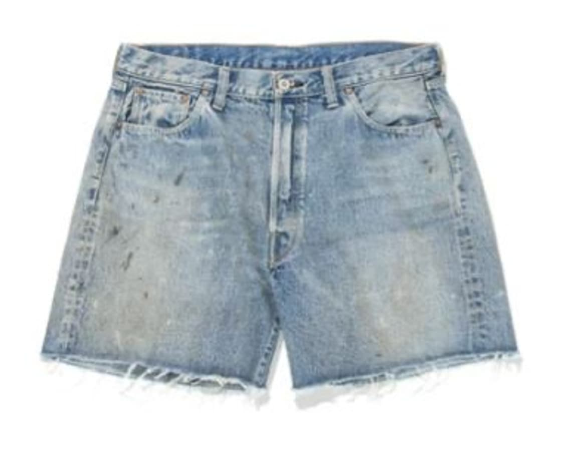 바우와우 데님컷 오프쇼츠 L 상품이미지1