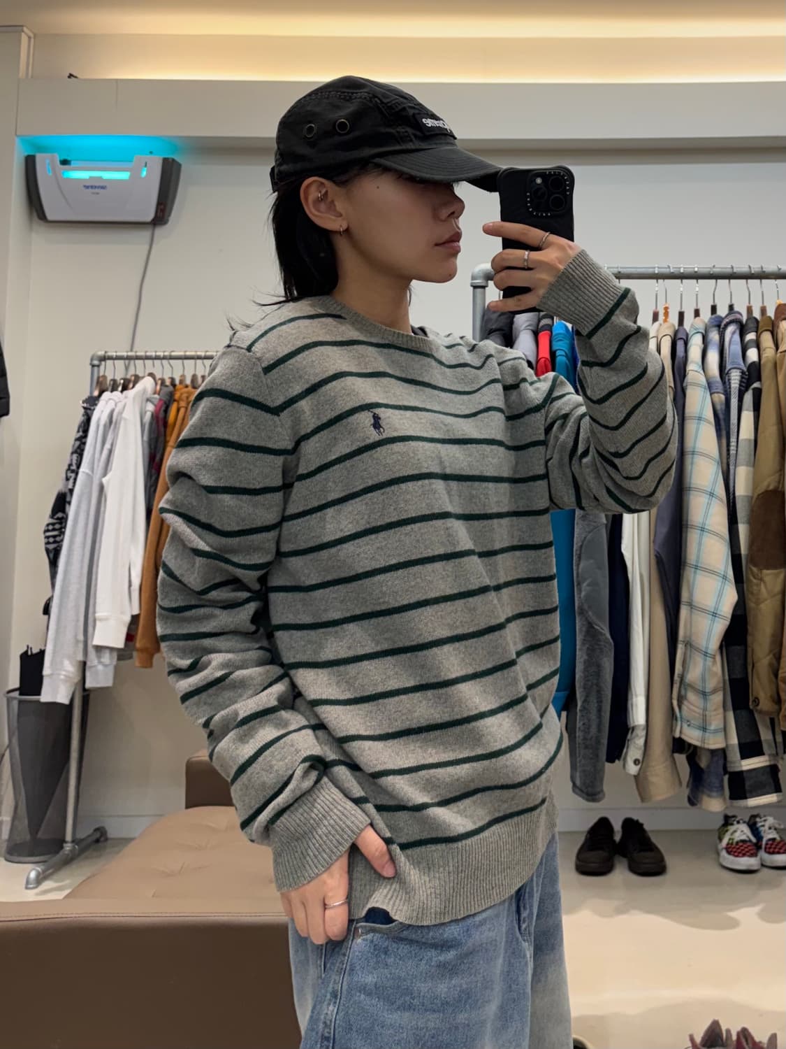 폴로 랄프로렌 스트라이프 램스울 니트 상품이미지6