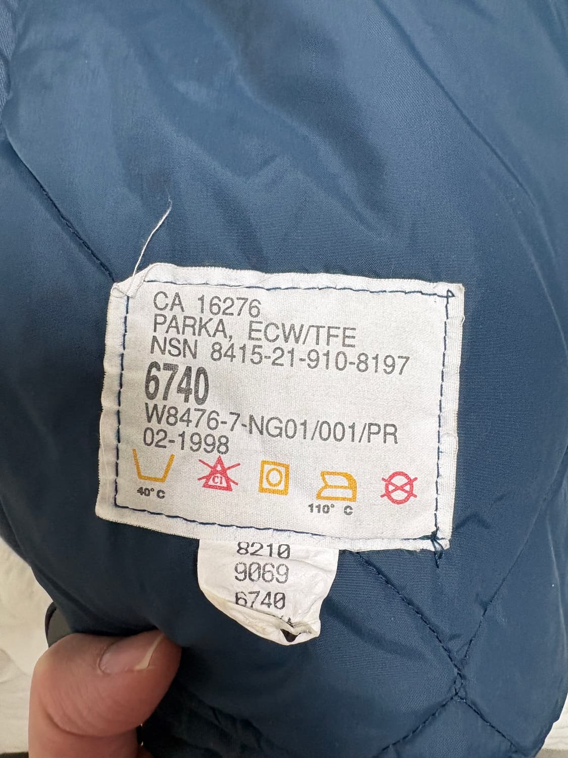 90‘s 캐나다군 왕립 공군 콜드 파카 (105, 미디움 숏) 상품이미지5