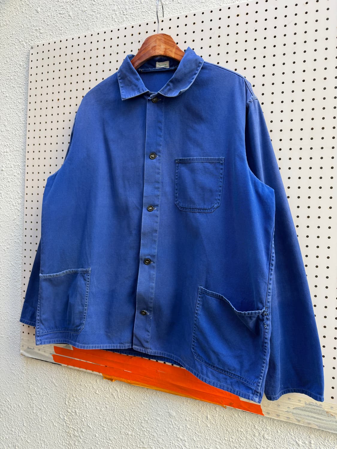 1970s FADED WASHED BLUE OLD 빈티지프렌치워크자켓 상품이미지4