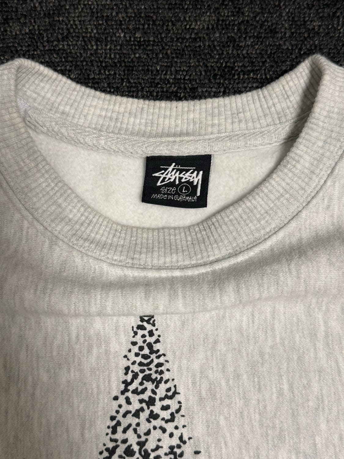 [L] 스투시 스타 크루넥 그레이 상품이미지2