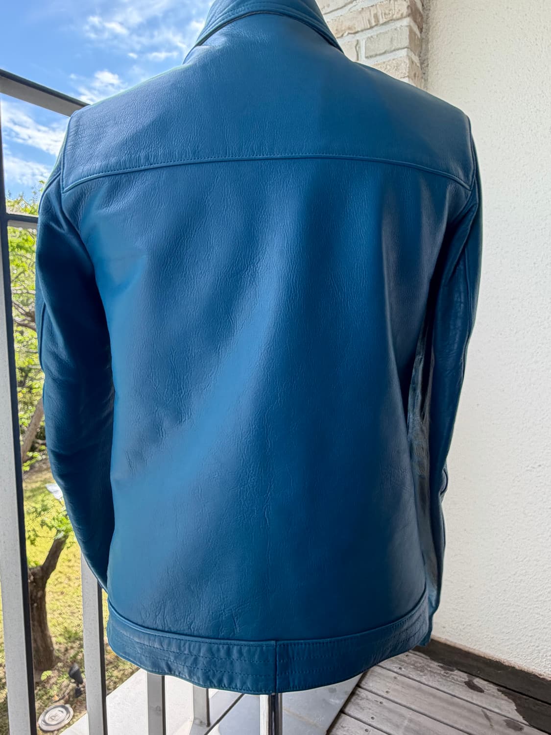 언더커버 blue rider's leather jacket. 가죽 라이더 상품이미지4