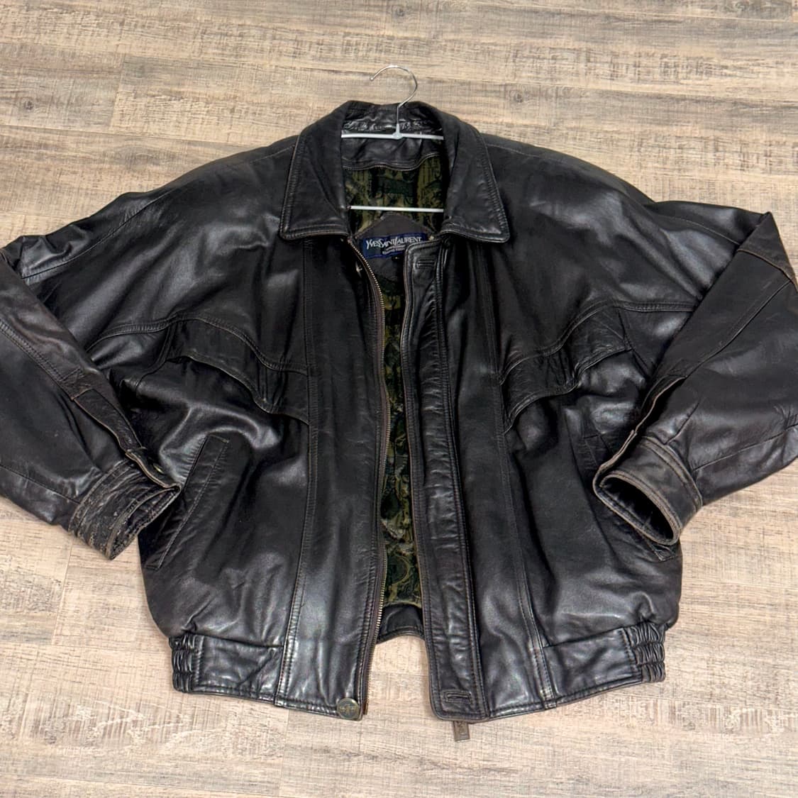 생로랑(Saint Laurent)  빈티지 레더 자켓 leather 상품이미지1