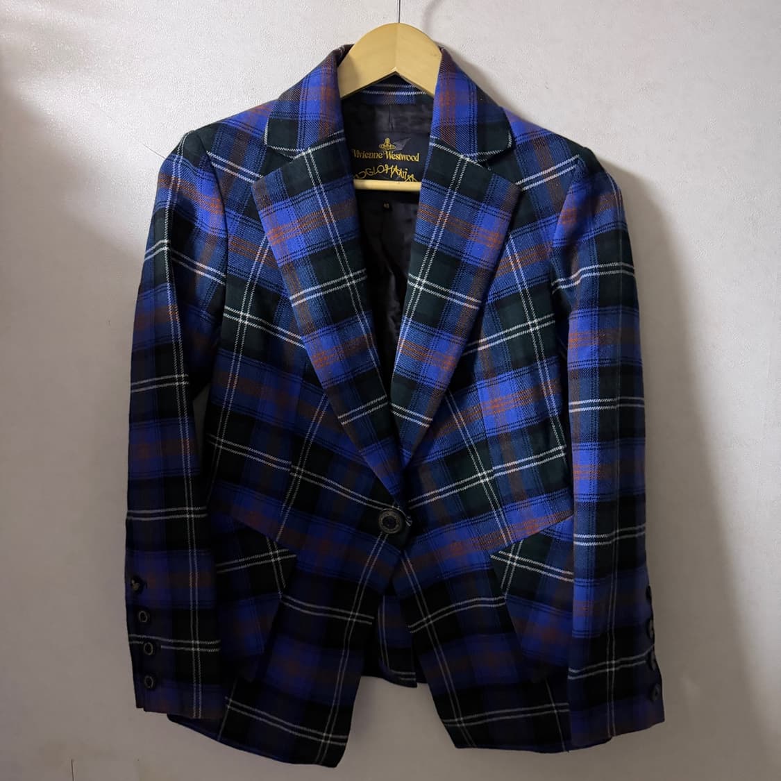 비비안웨스트우드 여성 클레식 체크 패턴 자켓 40 (55정도) 상품이미지3