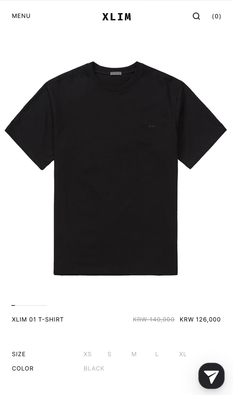 (S로 교환) 엑슬림 시퀀스 01 t-shirt m 상품이미지1