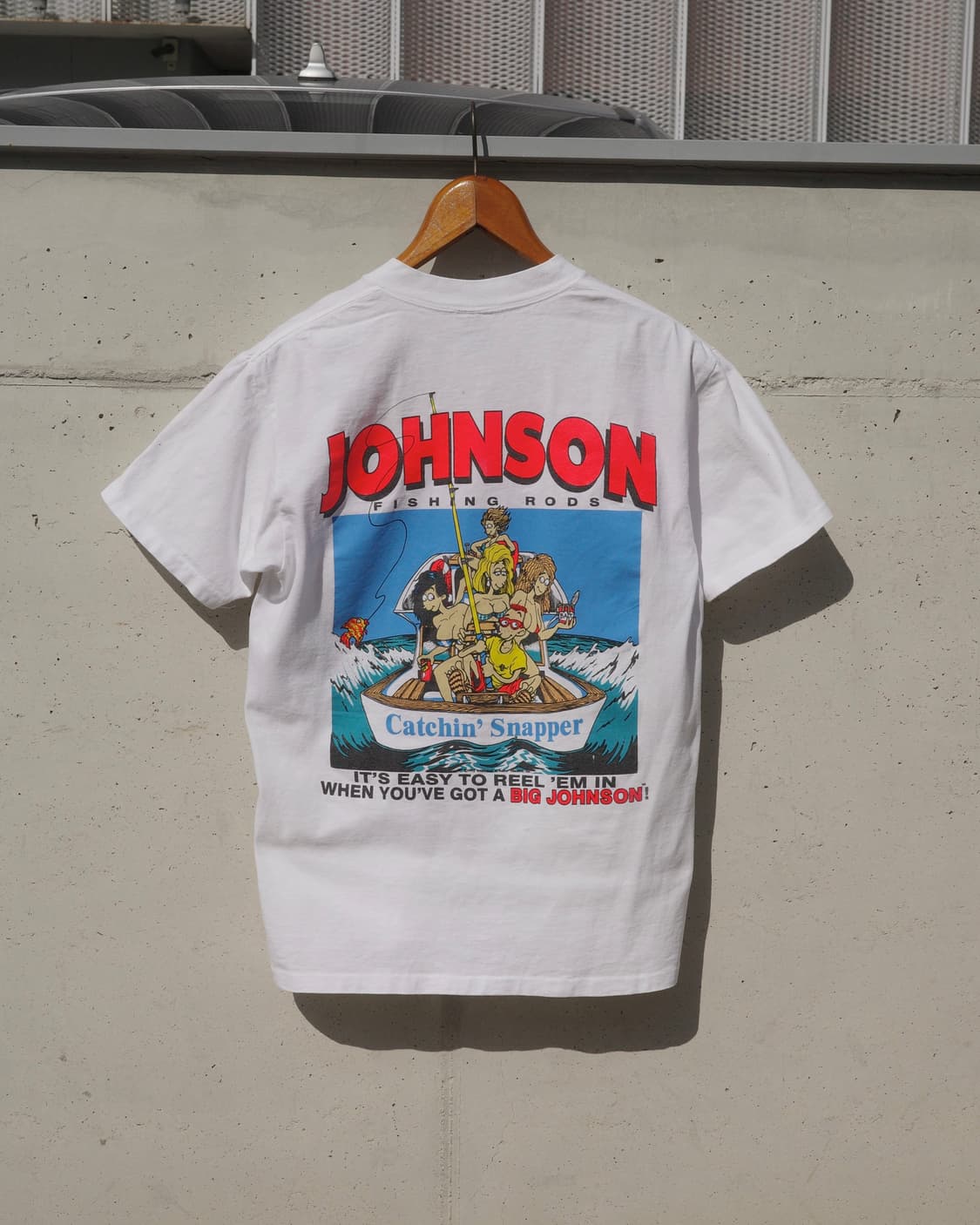 90s big johnson fishing lord 빈티지 티셔츠 상품이미지5