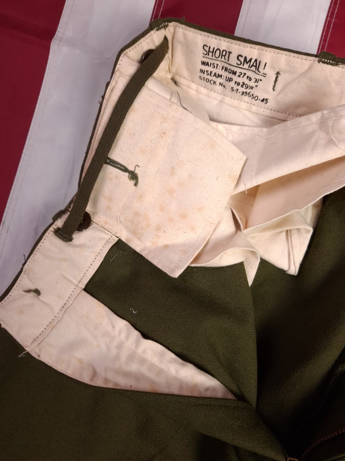 택새제품 오리지날 미군 M-51 울 사지 바지 상품이미지5