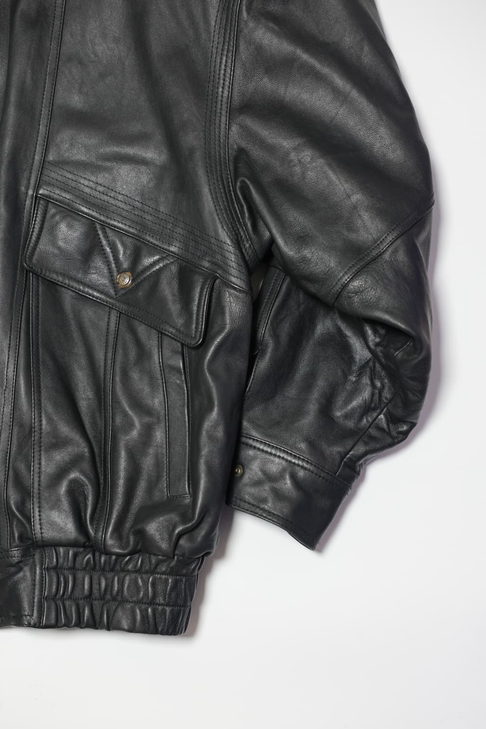 [JPN] Black Leather Blouson Jacket 상품이미지2