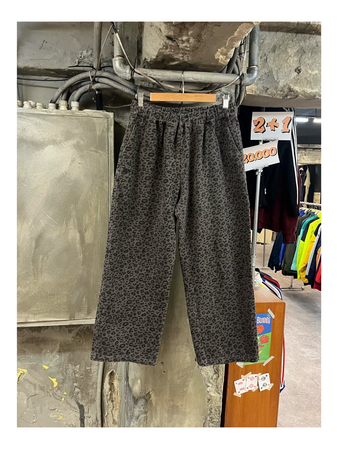 브라운브레스 레오파드 밴딩 팬츠 차콜 XL #csz3638 상품이미지1