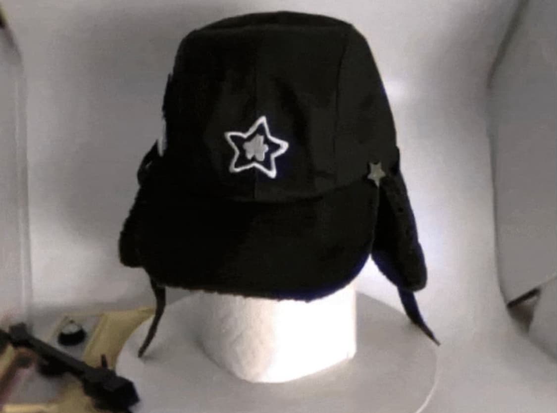 (새상품) 스타팀 파일럿 햇 모자 캡 블랙 상품이미지1