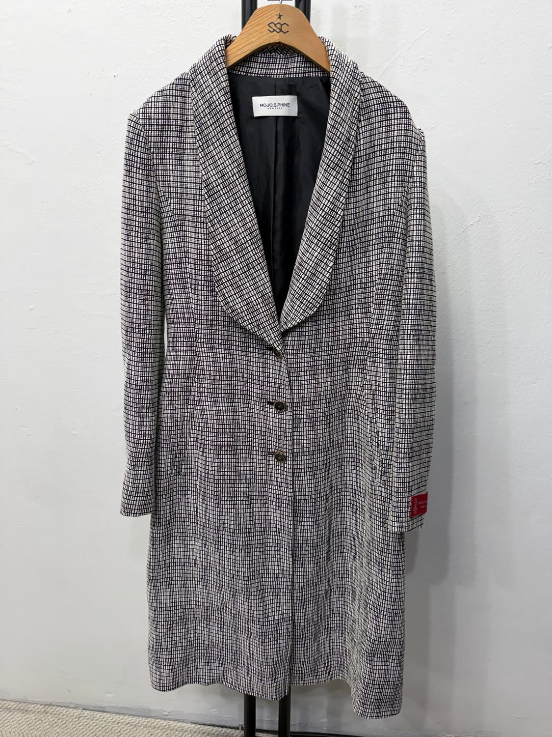 정품) MOJOS.PHINE 체크 패턴 자켓 77 상품이미지1