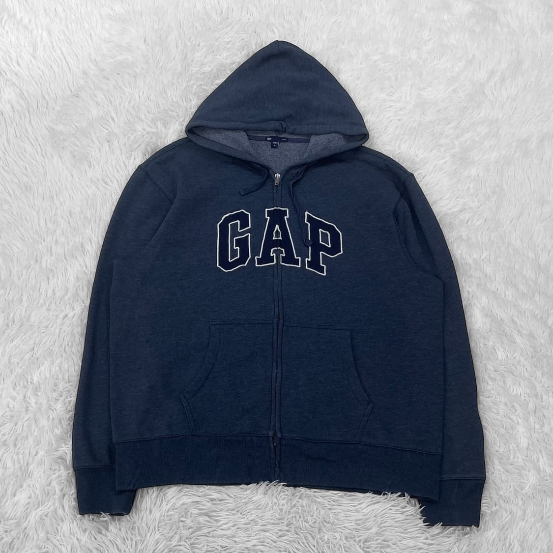 갭 Gap 스펠 로고 후드집업 네이비 상품이미지2