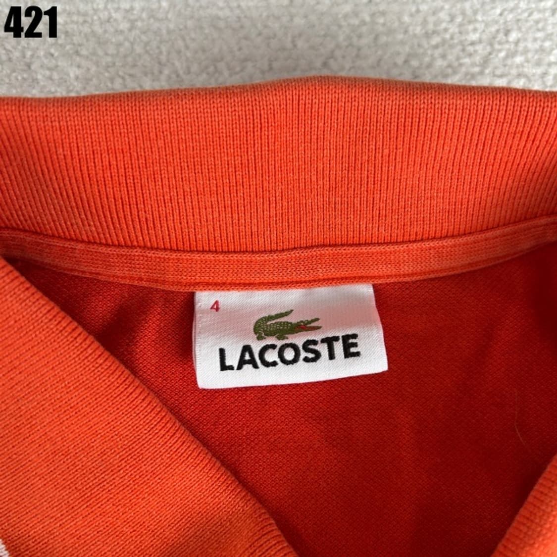 라코스테 오렌지색 반팔티  상품이미지2