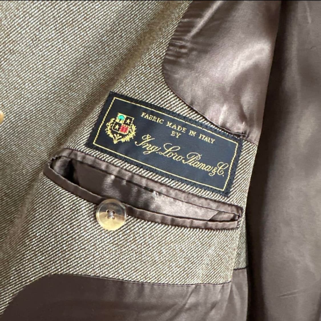 브룩스 브라더스 X 로로피아나 브라운 래글런 코트 상품이미지9