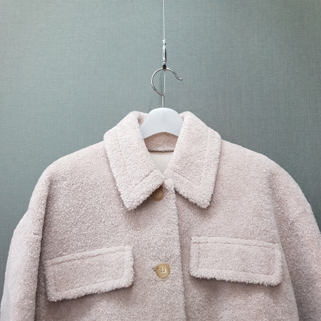 오르 orr  시어링 터치 울 사파리 자켓 xs사이즈 상품이미지4