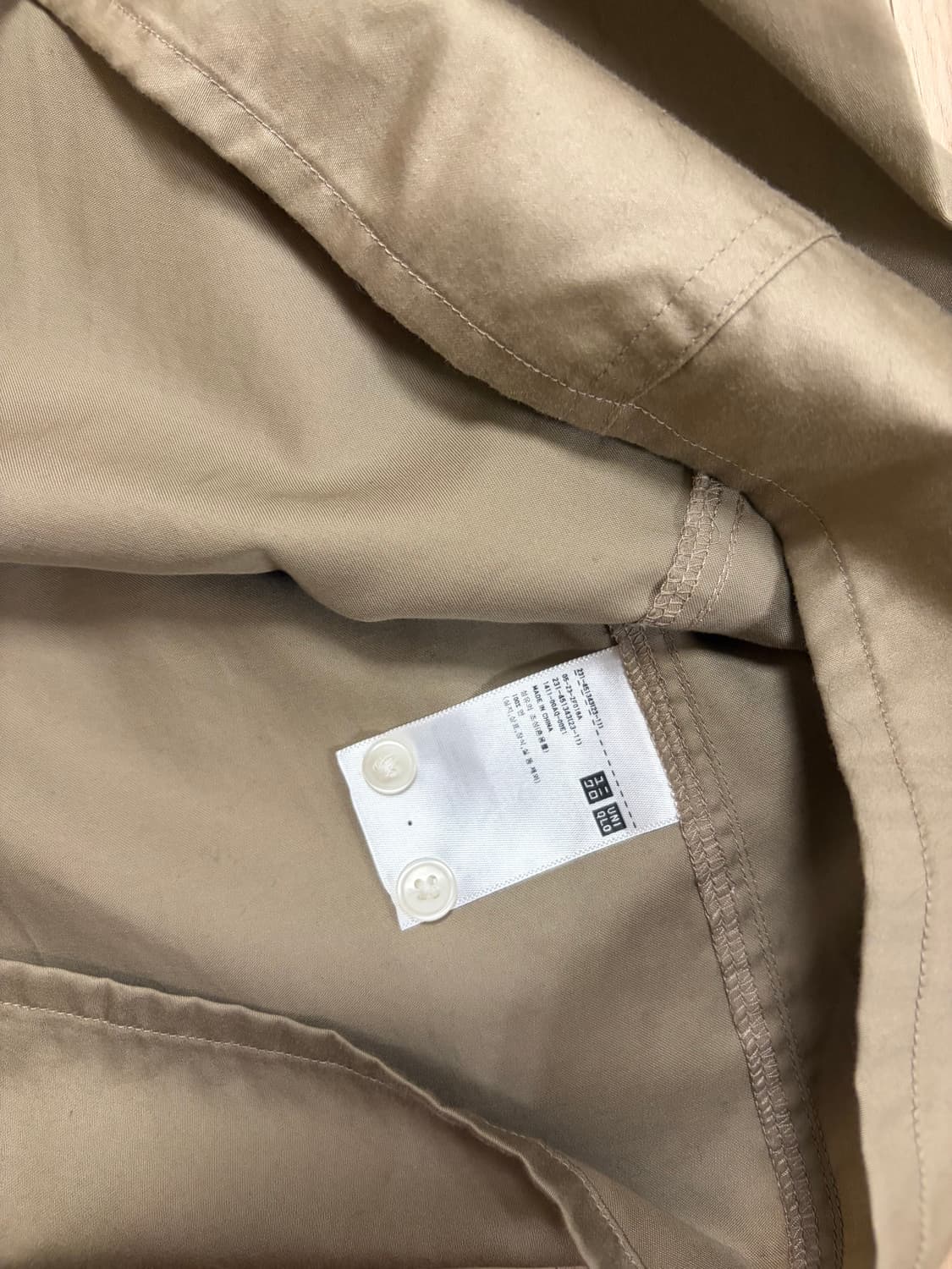 차이나카라 셔츠 유니클로 U  상품이미지4