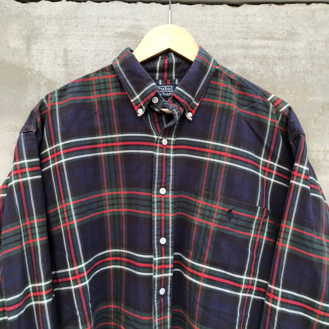 90s 폴로랄프로렌 'BIG SHIRT' 체크셔츠  상품이미지5