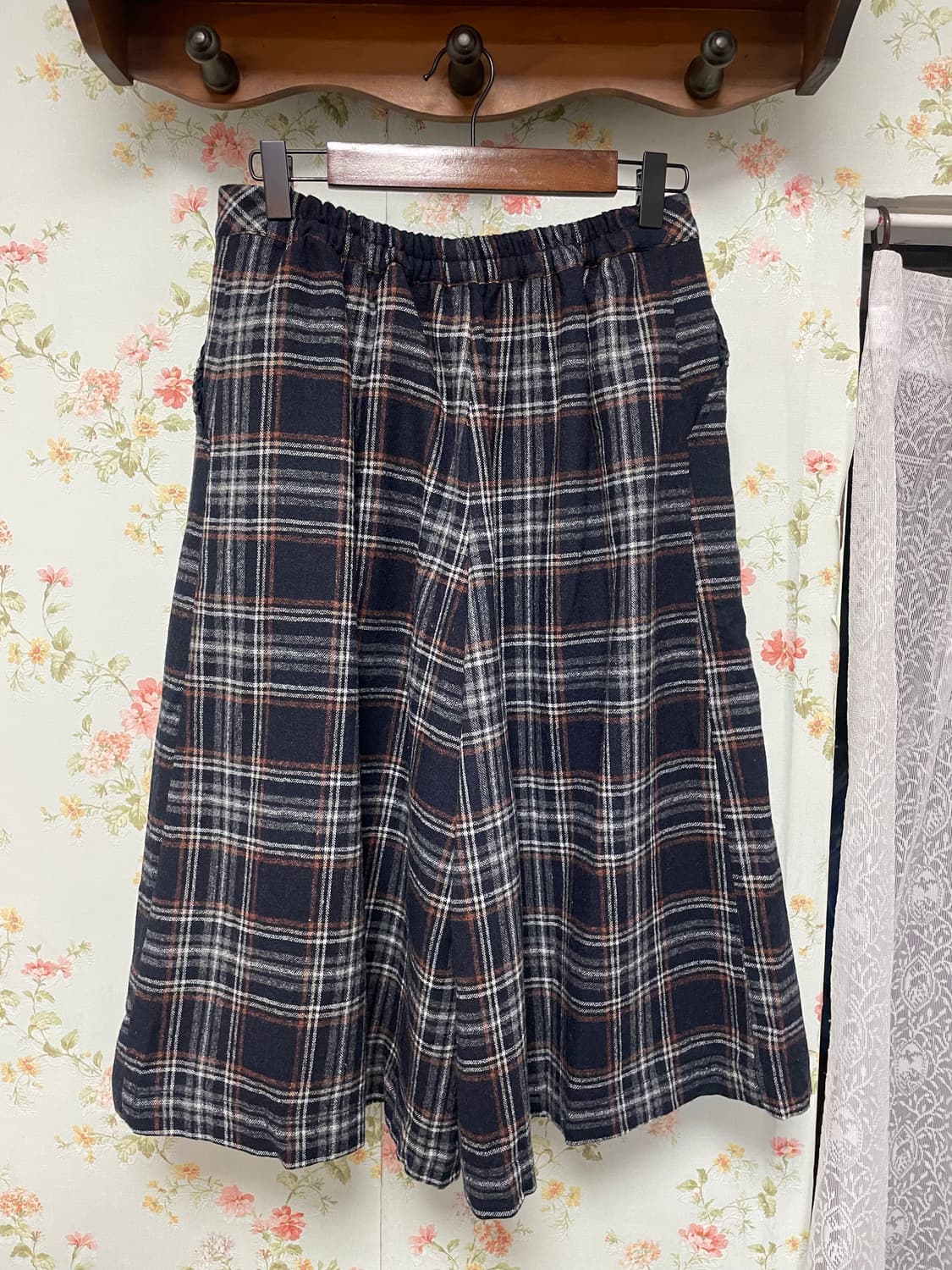 남색 체크 반바지 상품이미지2