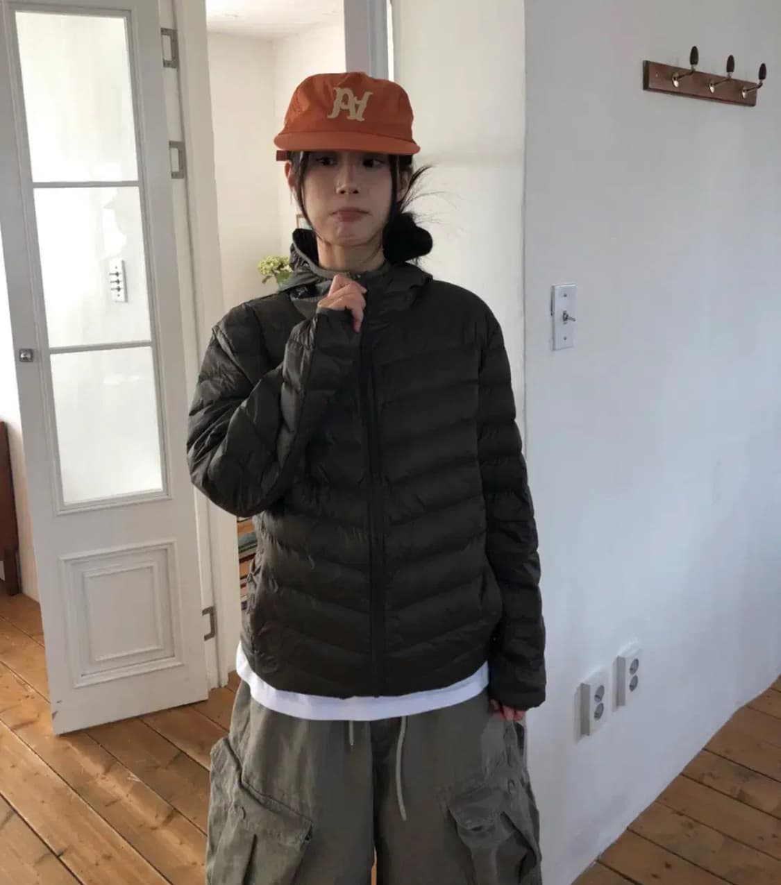 릿킴 경량패딩 카키브라운 LIGHTWEIGHT PADDED  상품이미지2