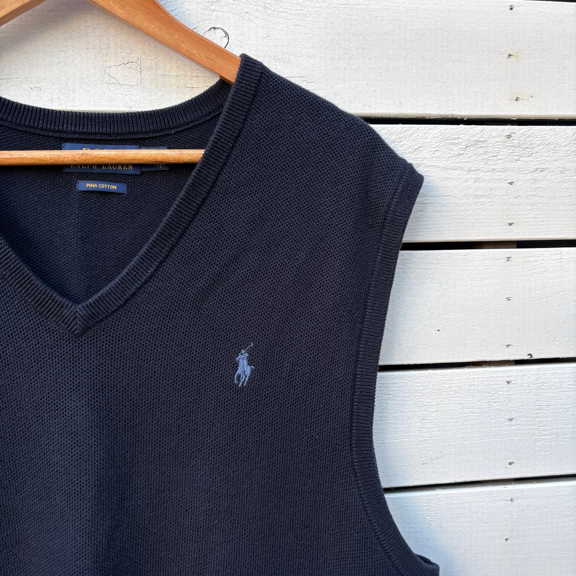 Polo 폴로 피마코튼 니트 조끼 베스트 상품이미지3