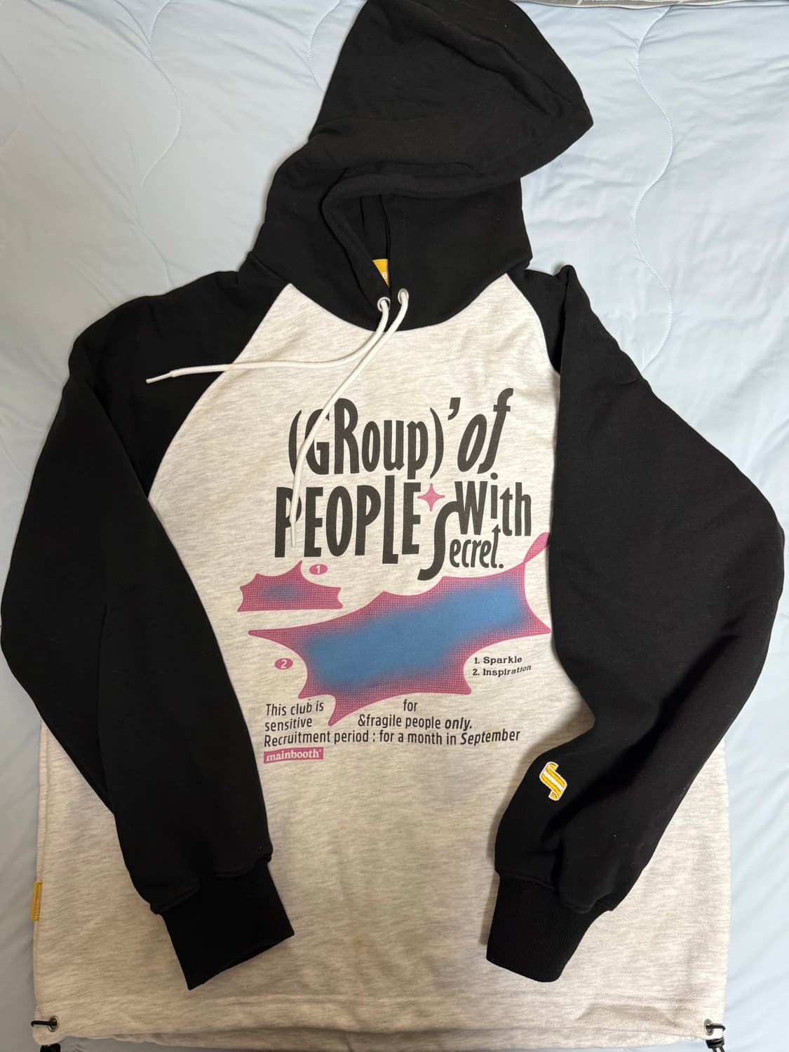 메인부스 Glitch Hood T-shirt(BLACK) 상품이미지2