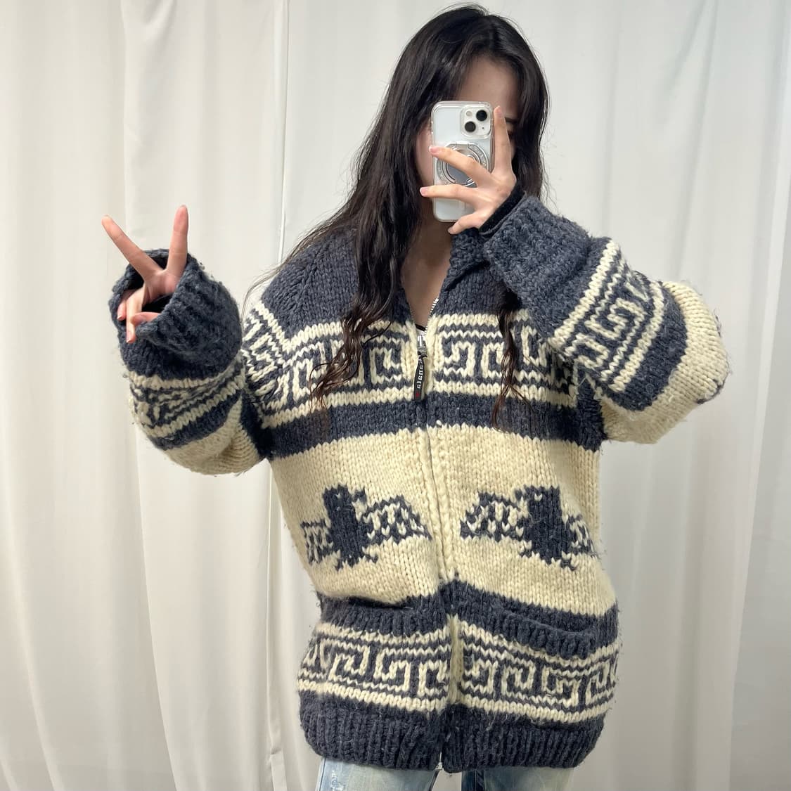 Kanata Blue Gray Cowichan 상품이미지2