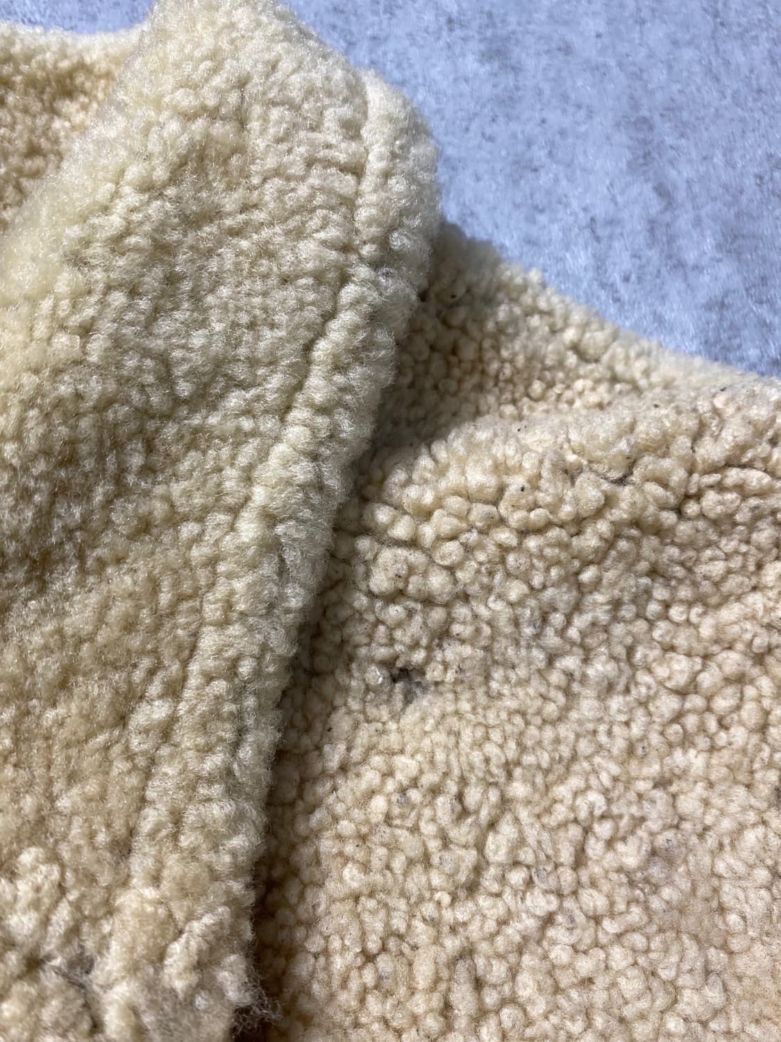 [100] 90s Capacci 양가죽 시어링 레더 베스트 상품이미지3