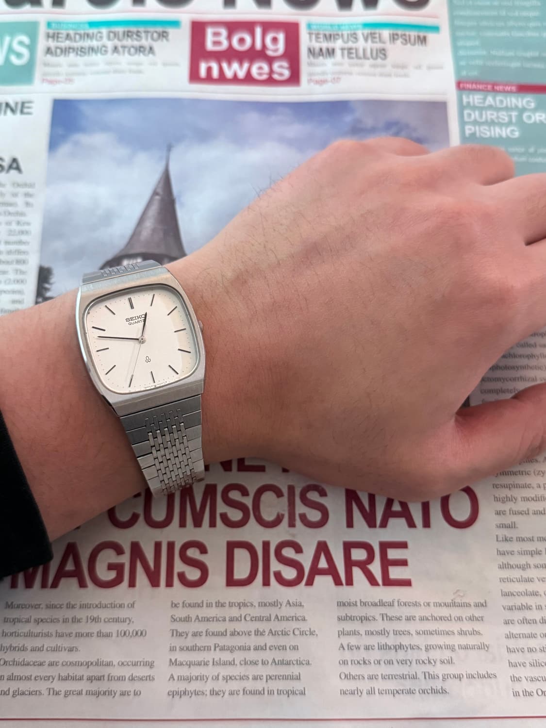 세이코 Seiko 쿼츠 스퀘어 상품이미지4