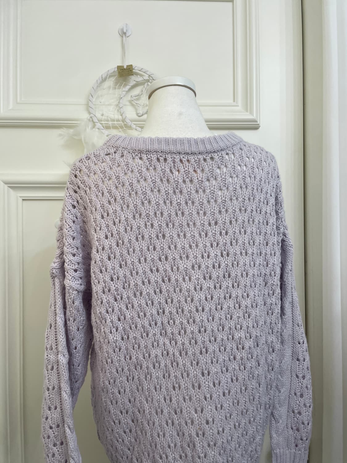 lavender twist basic sweater(size-M) 상품이미지4