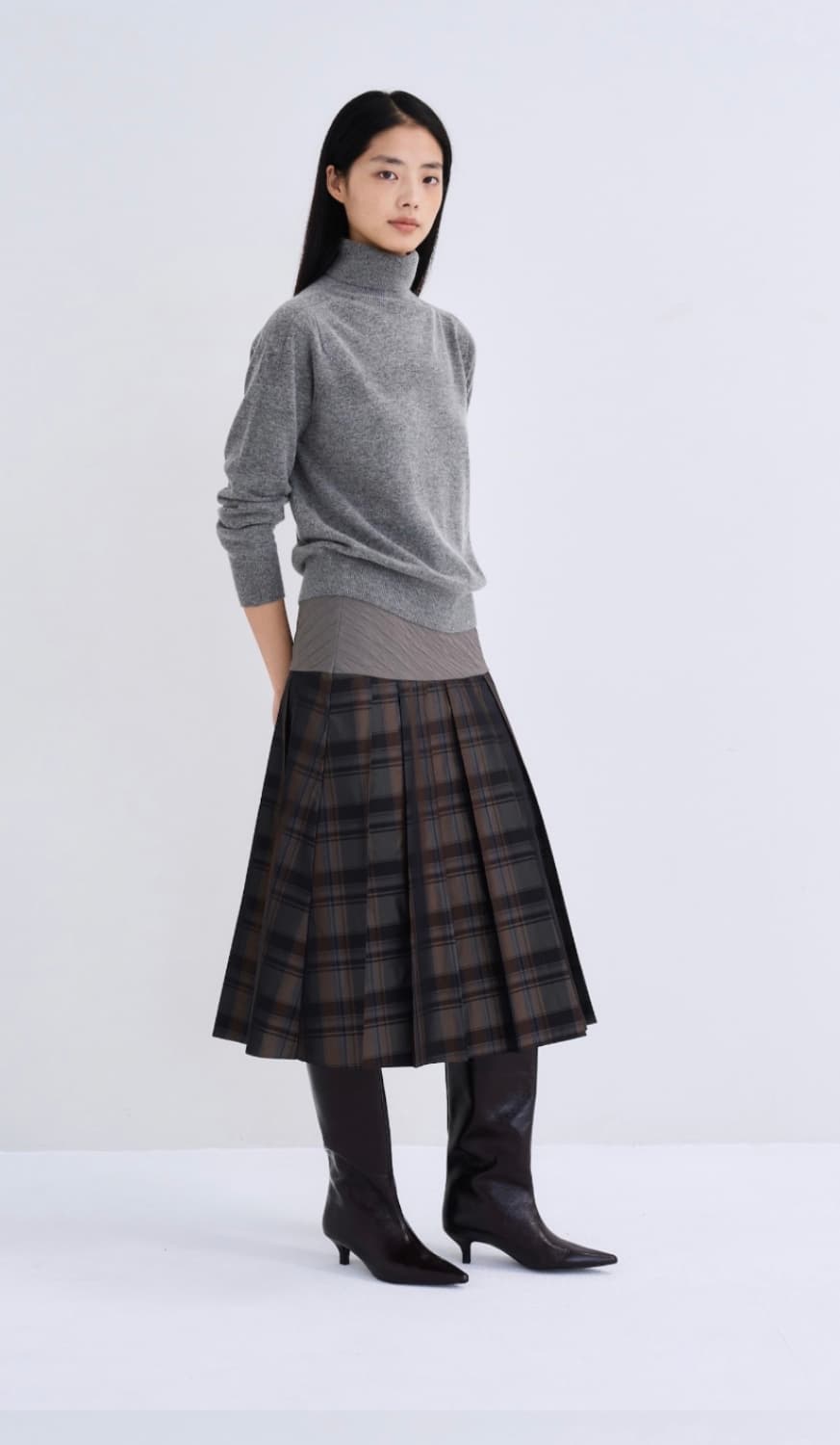 포코포스카 poko fosca 플리츠 스커트 (1사이즈) 상품이미지1