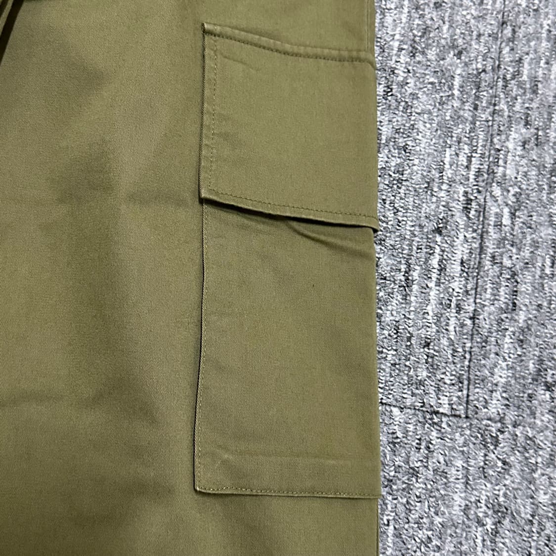 COS 코스 배럴 레그 카고 포켓 트라우저 팬츠 바지 카키 상품이미지8