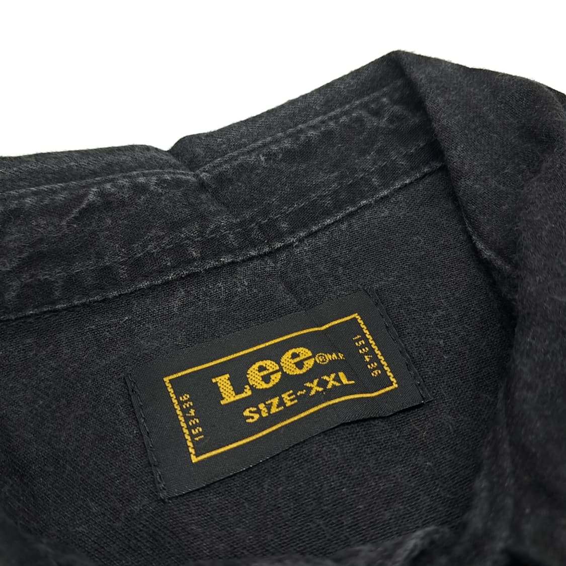 CN129 2XL LEE 리 흑청 데님 웨스턴 긴팔 셔츠 남방 상품이미지4