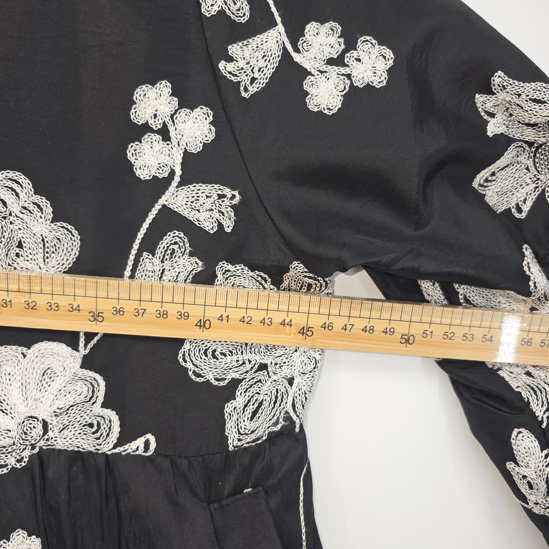 블랙 플라워 자수 셔츠 원피스 66 상품이미지3