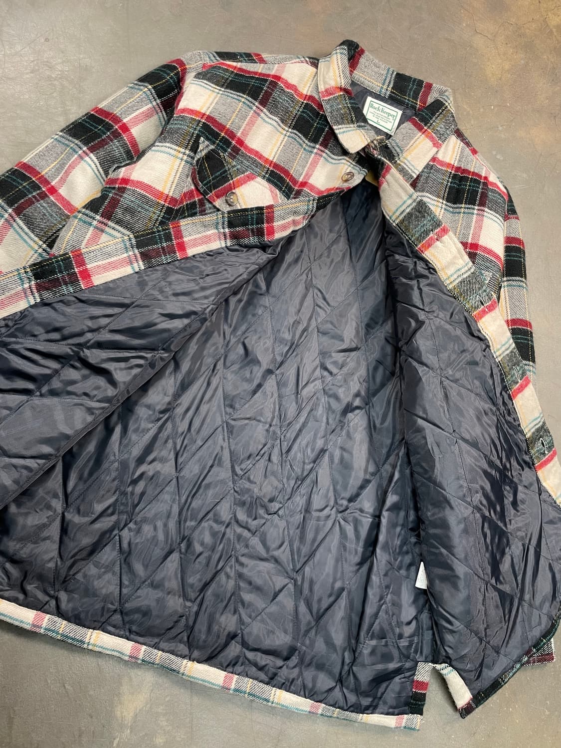 빈티지  플란넬 체크 셔츠 자켓 상품이미지3