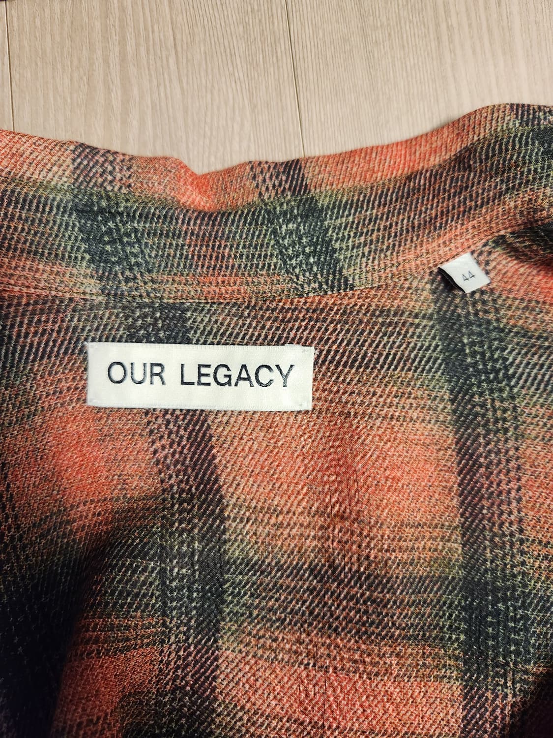 아워레가시 bd셔츠 빅 럼버체크 프린트 44 상품이미지3