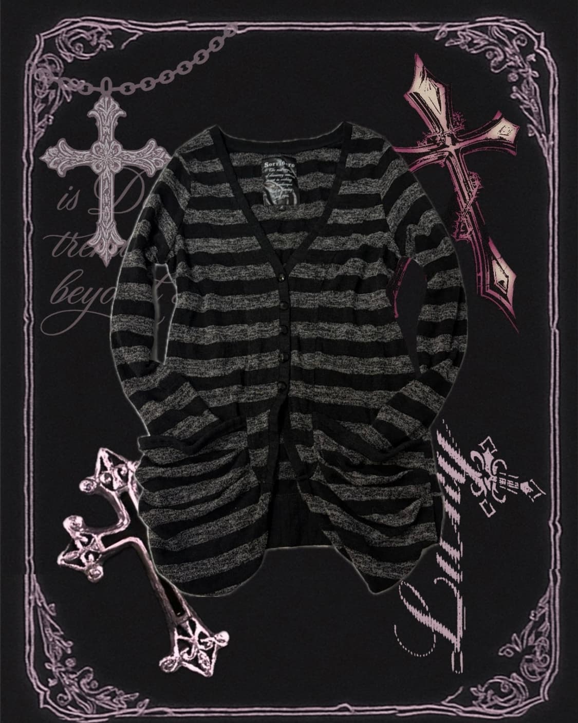 Rockchic stripe pocket Cardigan 상품이미지5