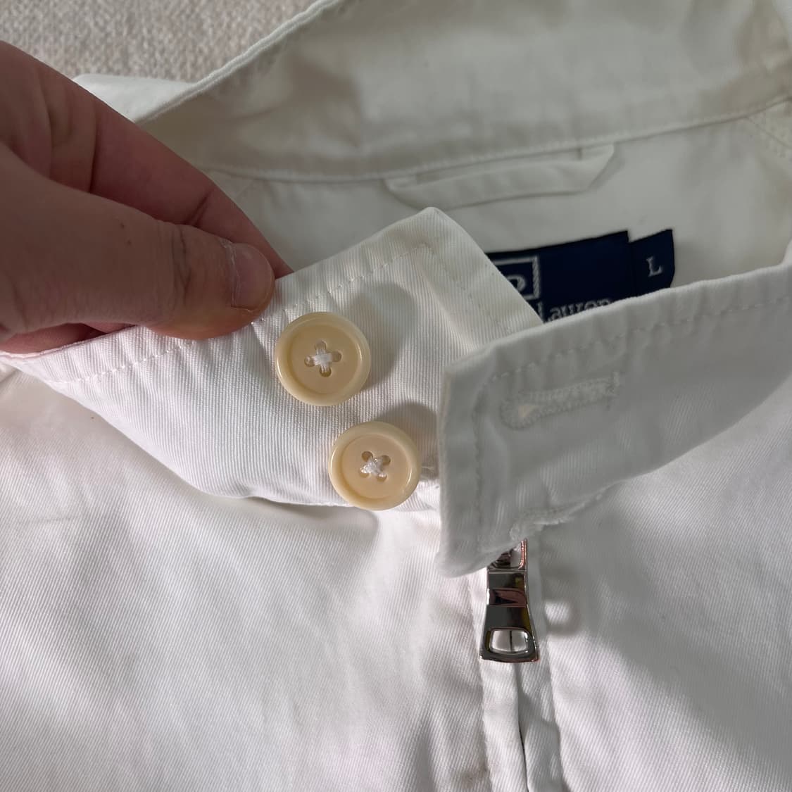 100 폴로랄프로렌 화이트 바라쿠타 블루종 자켓 상품이미지4